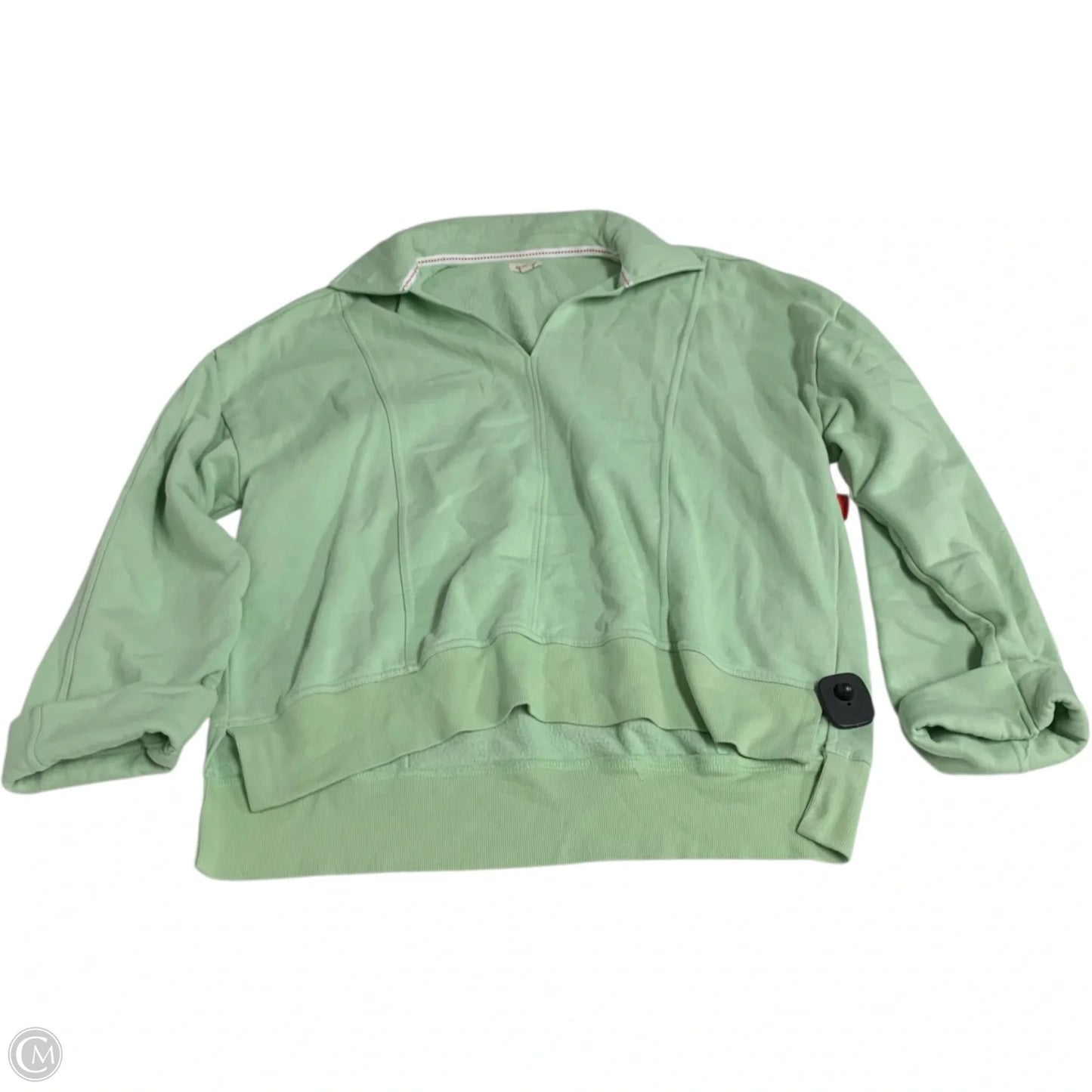 Sweatshirt Collar By Pilcro In Green, Size: L
