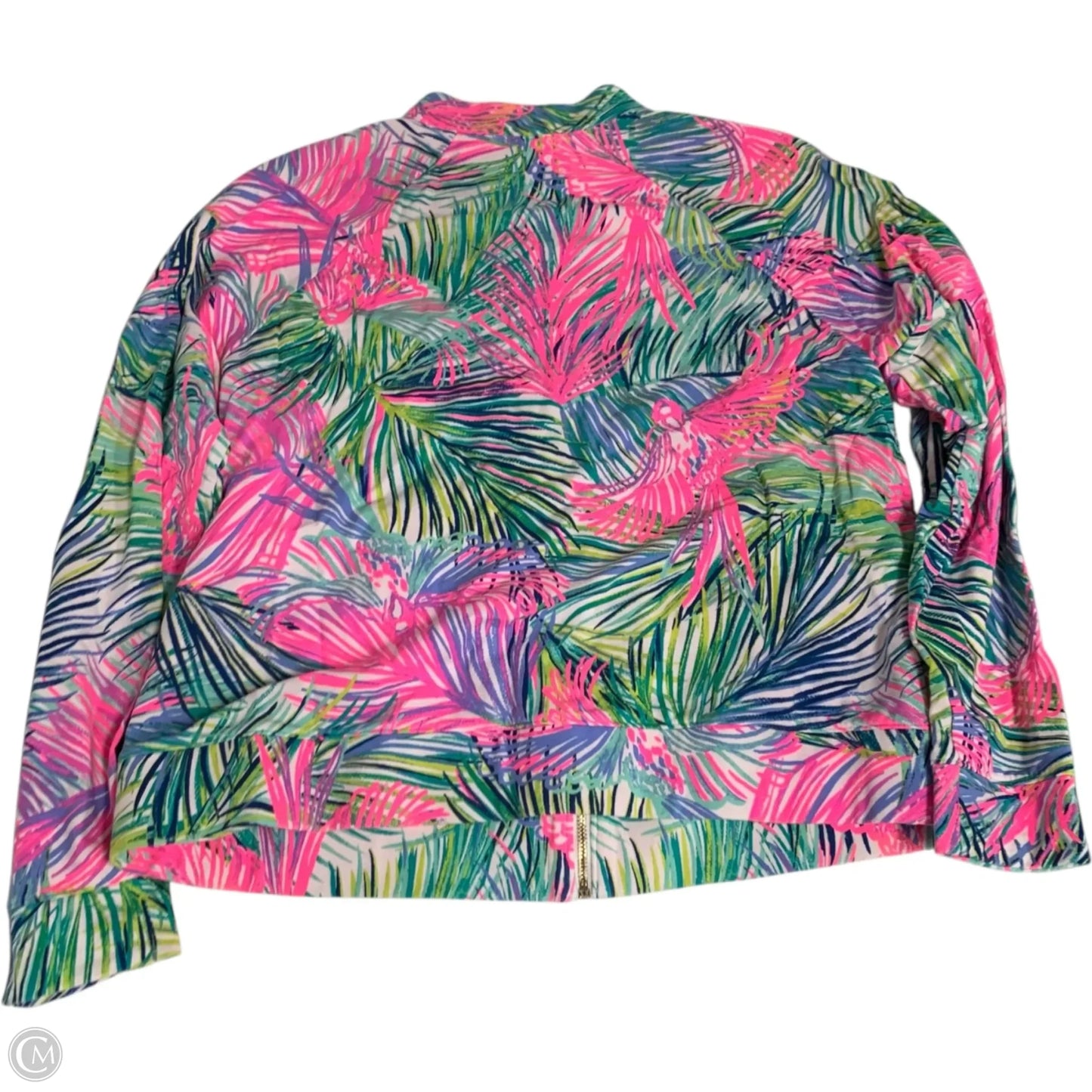 Sweatshirt Designer By Lilly Pulitzer In Green & Pink, Size: L