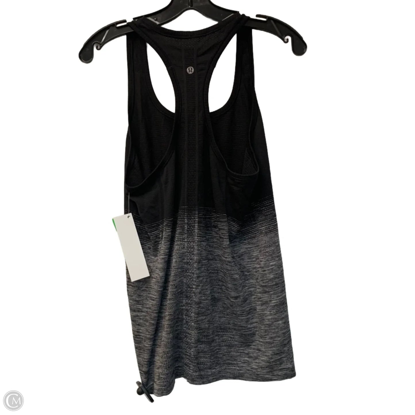 Athletic Tank Top By Lululemon In Black & Grey, Size: M