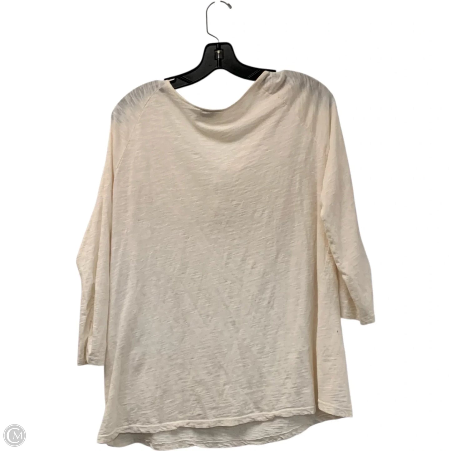 Top Long Sleeve By Lucky Brand In Cream, Size: Xl