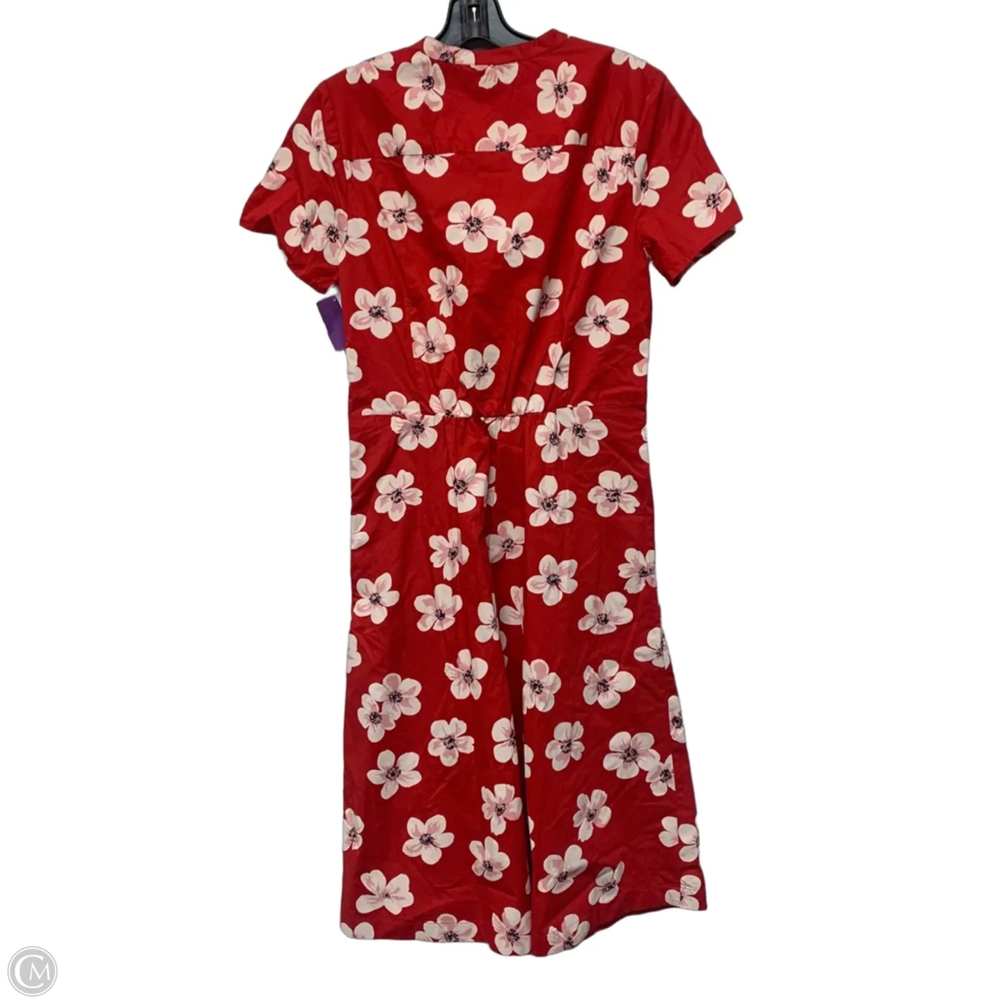 Dress Casual Midi By J. Crew In Red & White, Size: Xs