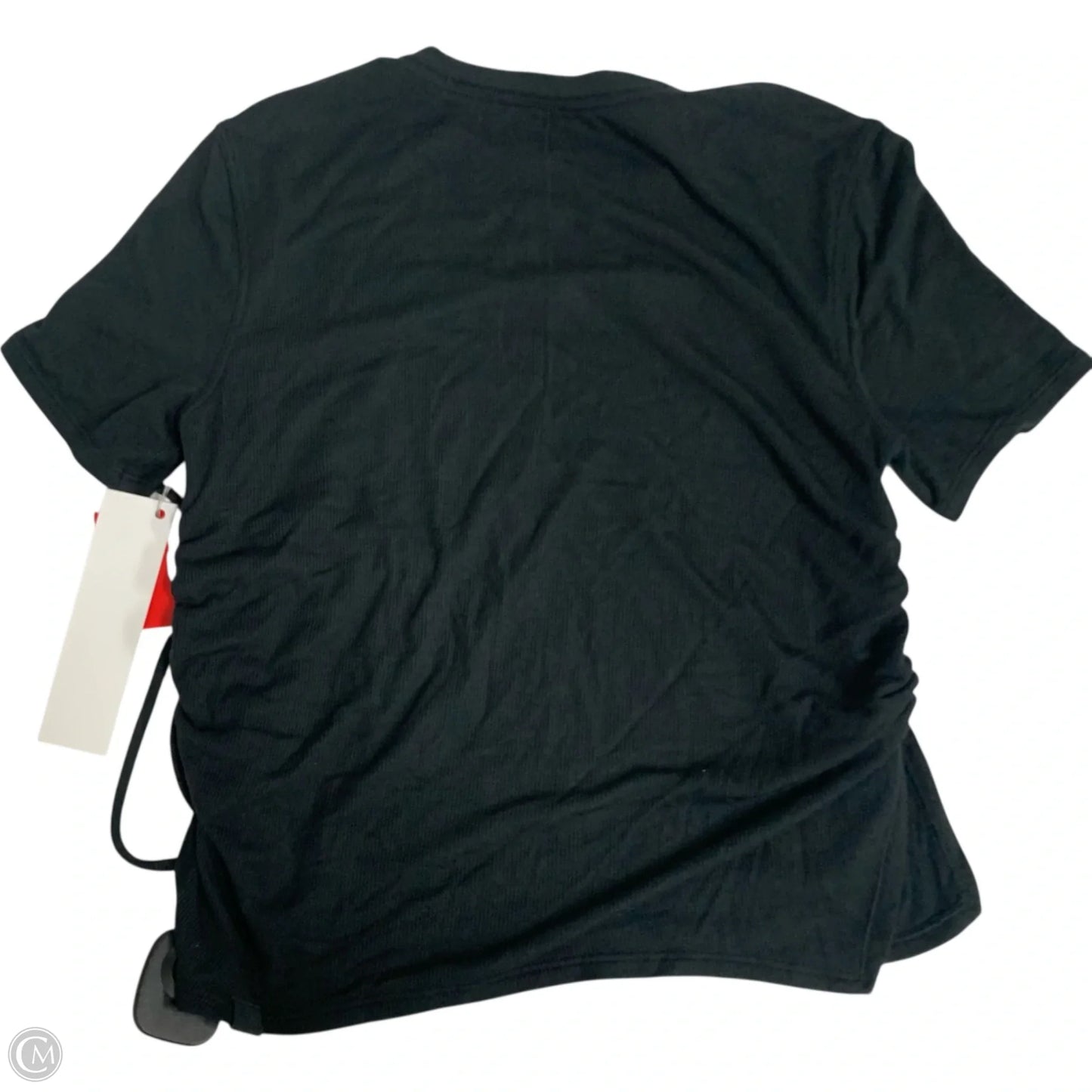 Athletic Top Short Sleeve By Lululemon In Black, Size: S