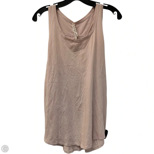 Athletic Tank Top By Lululemon In Pink, Size: L