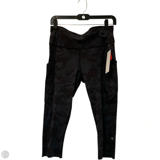 Athletic Capris By Lululemon In Grey, Size: M