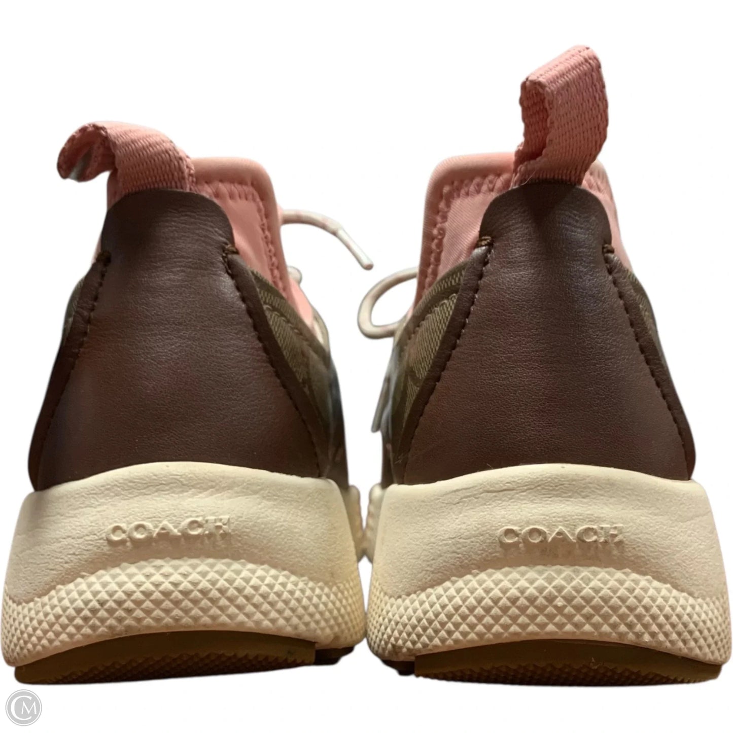 Shoes Designer By Coach In Brown & Pink, Size: 9