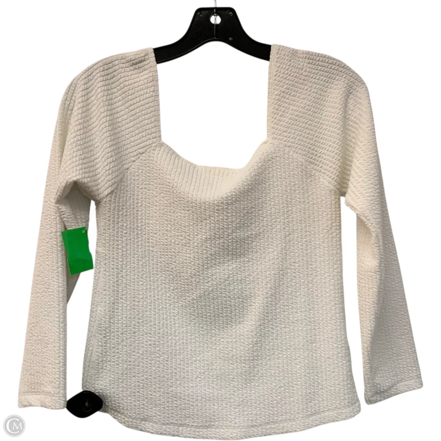 Top Long Sleeve By Maeve In White, Size: S