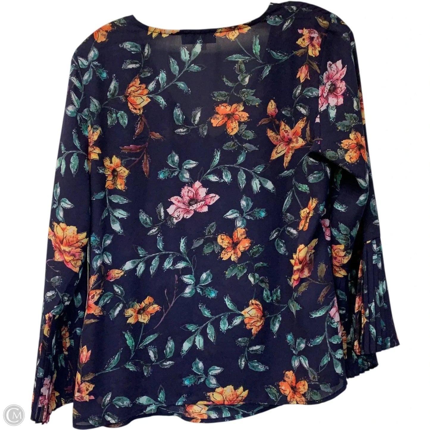 Blouse Designer By Neiman Marcus In Blue, Size: S