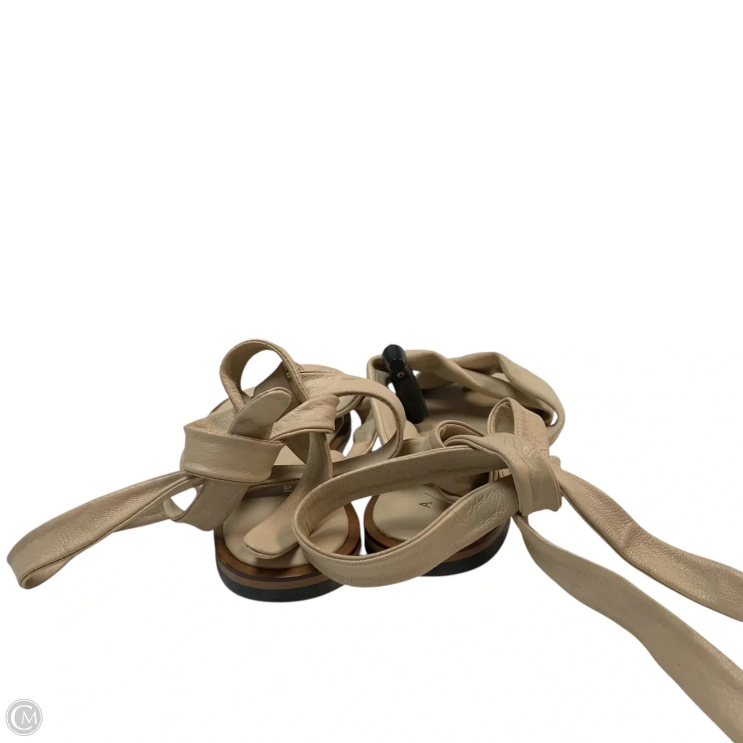 Sandals Flats By Anthropologie In Beige, Size: 8.5