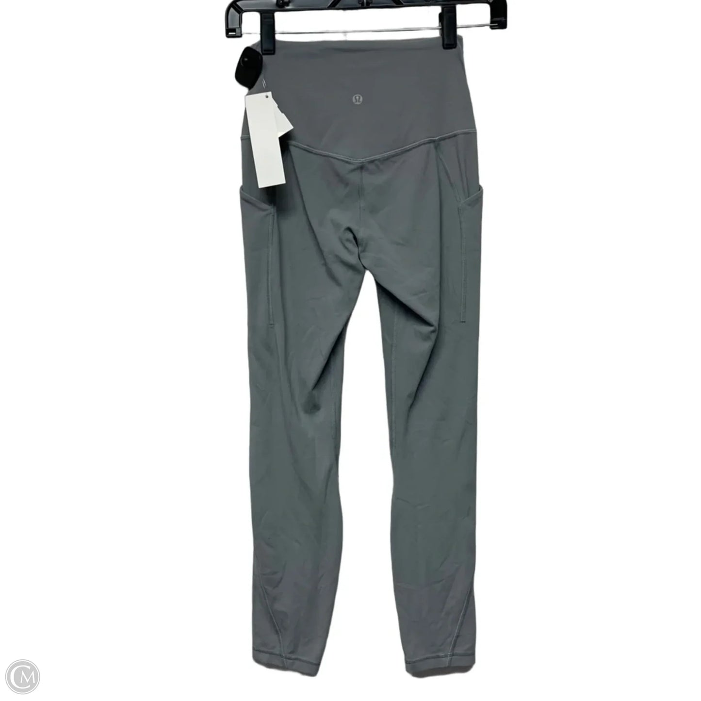 Athletic Leggings By Lululemon In Grey, Size: S