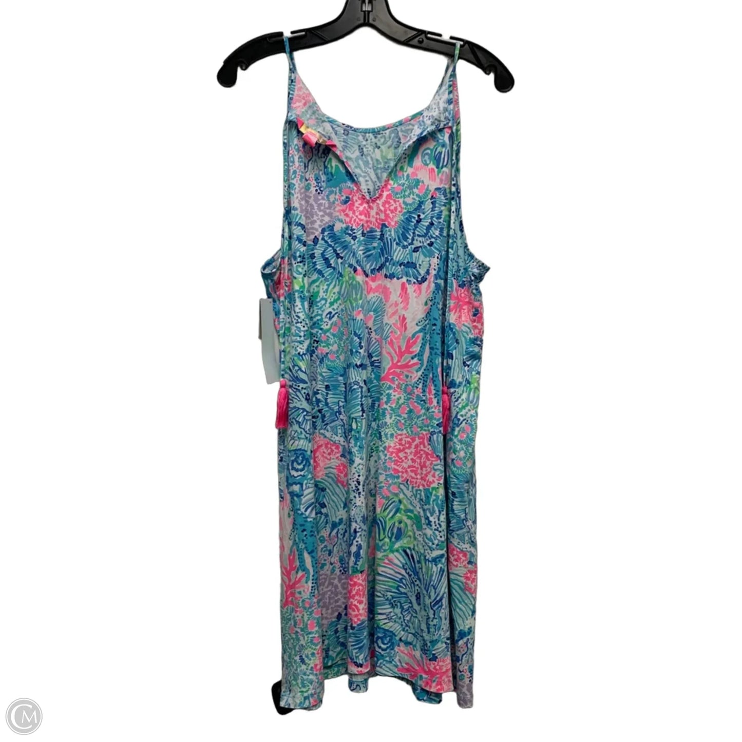 Dress Designer By Lilly Pulitzer In Blue & Pink, Size: Xl