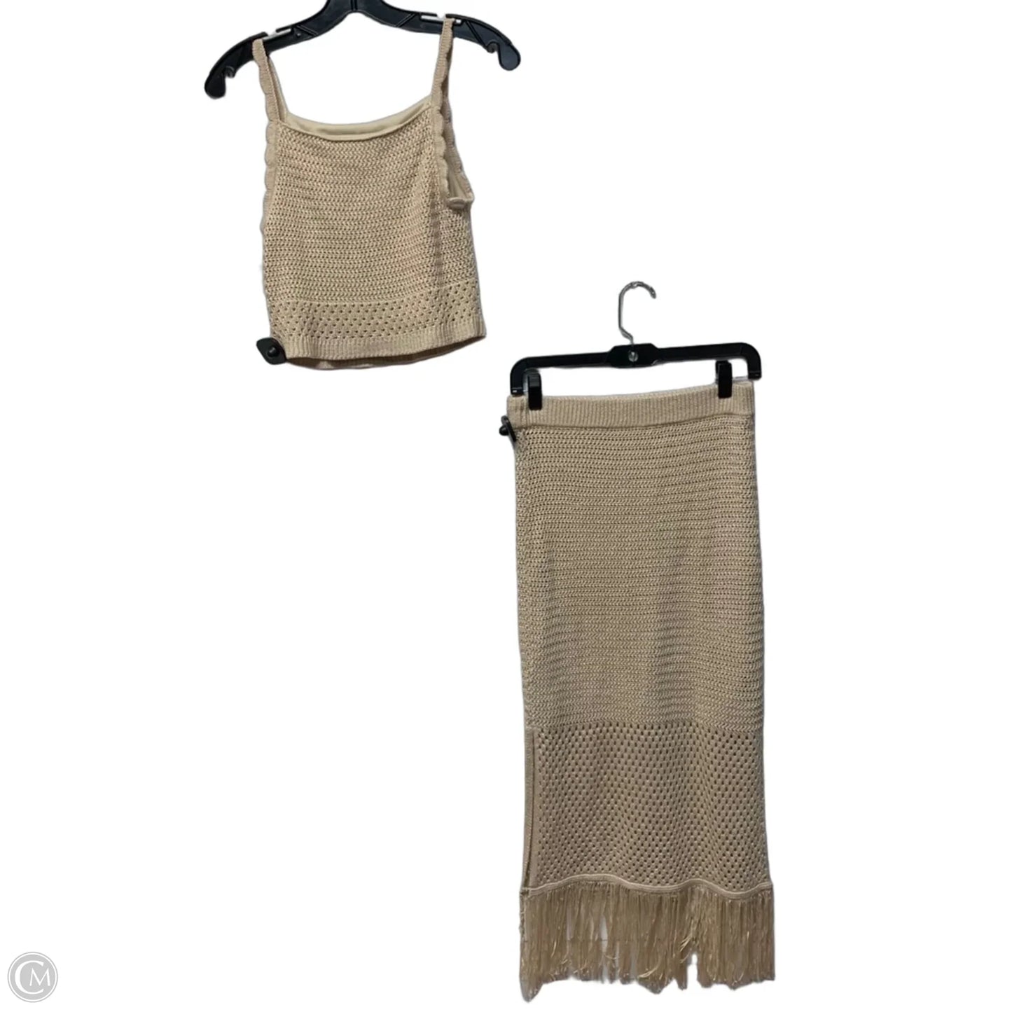 Skirt Set 2pc By House Of Harlow In Cream, Size: S