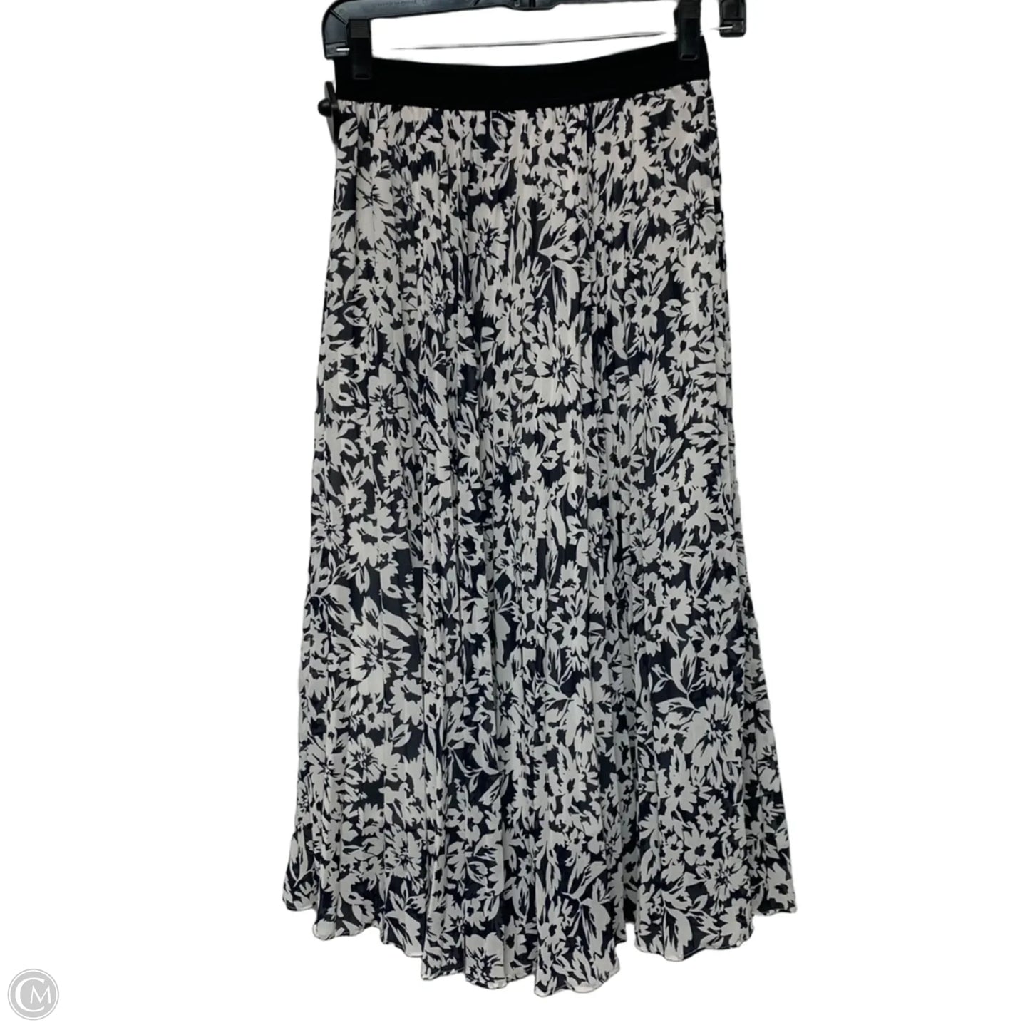 Skirt Midi By H&m In Blue & White, Size: S