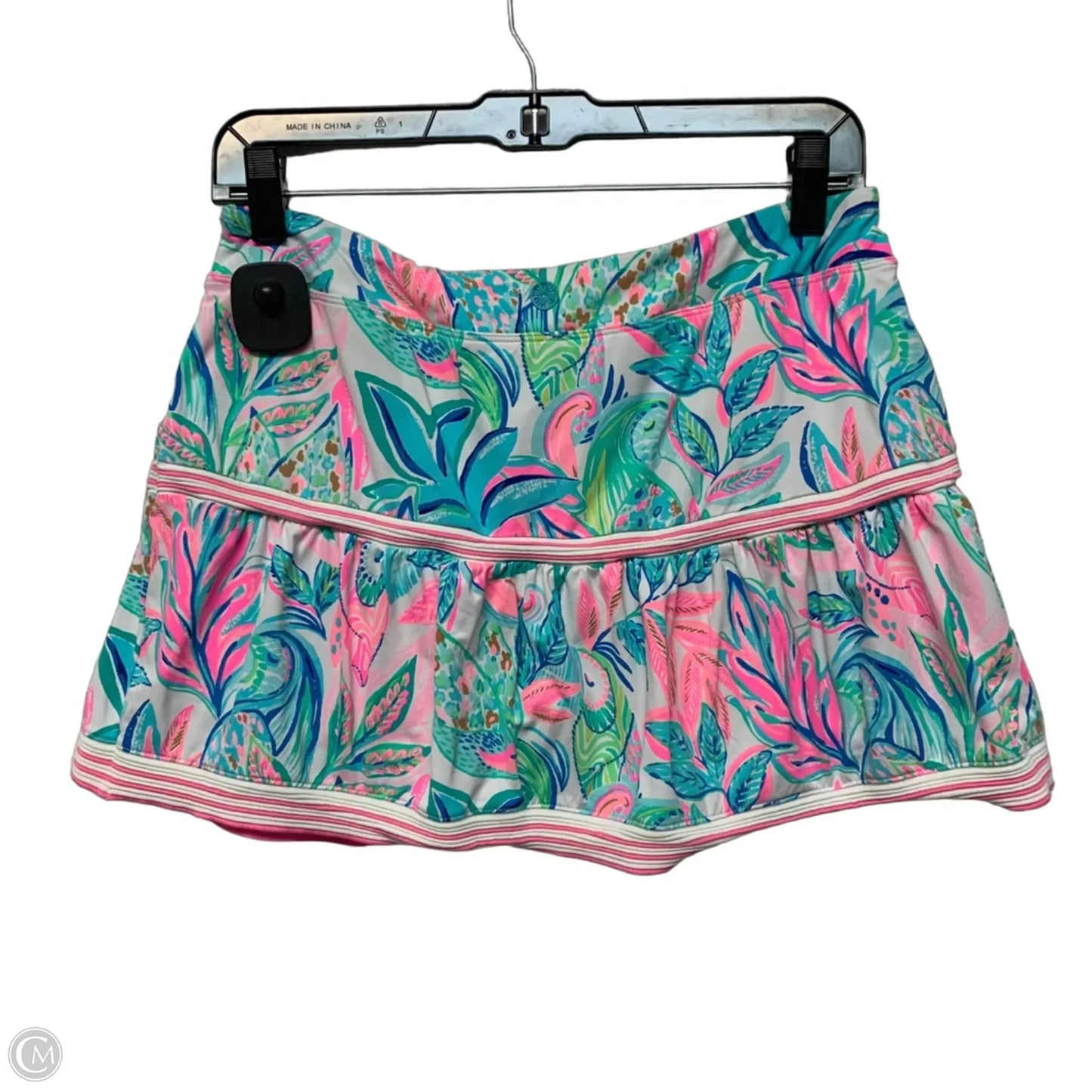 Athletic Skort Designer By Lilly Pulitzer In Blue & Pink, Size: M
