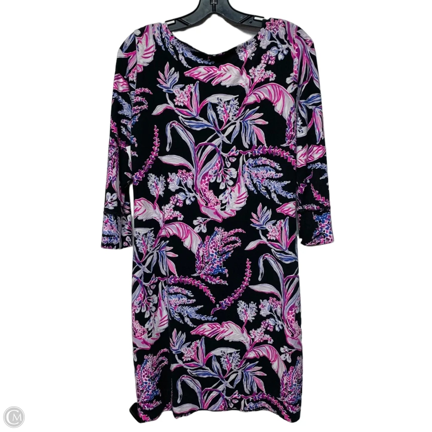 Dress Designer By Lilly Pulitzer In Black & Purple, Size: M