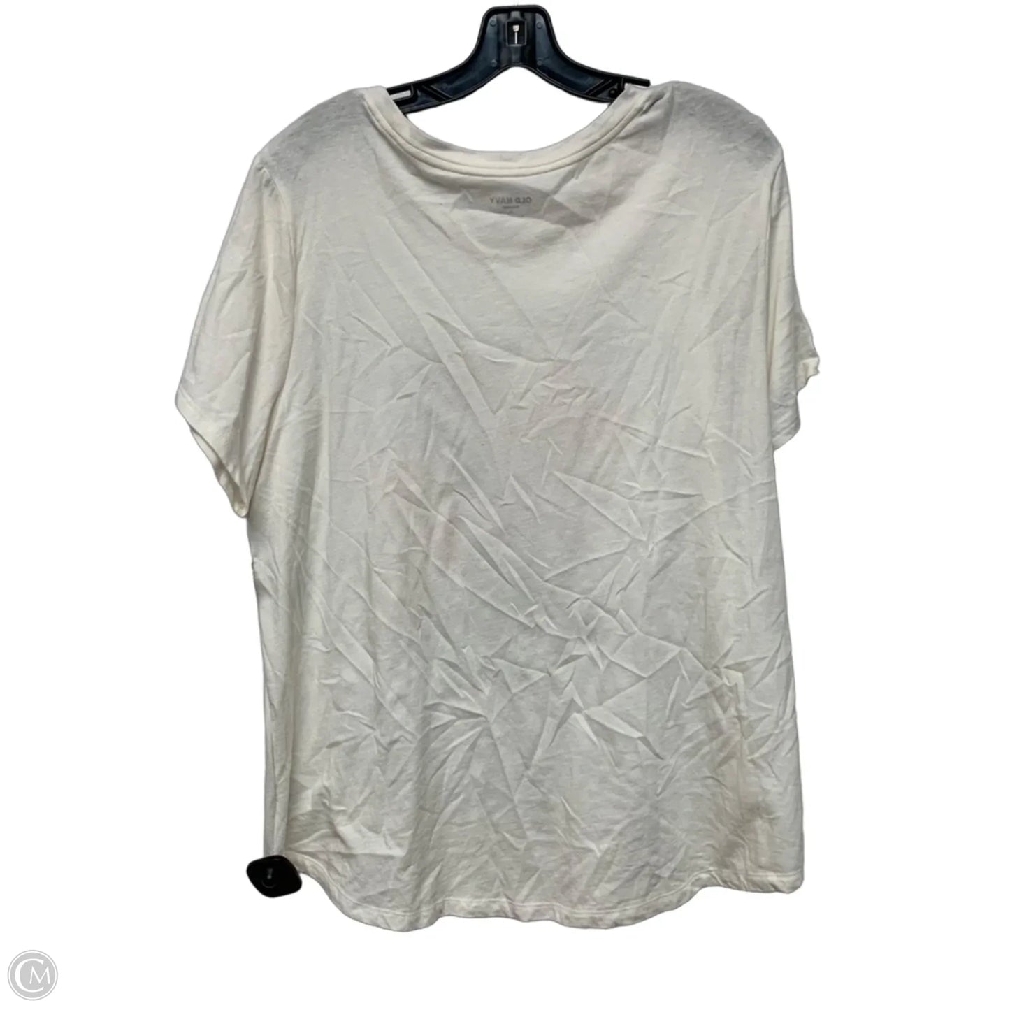 Top Short Sleeve By Old Navy In Cream, Size: Xl
