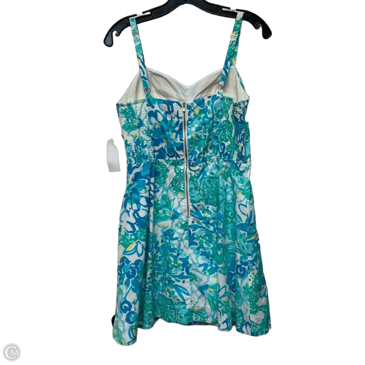 Dress Designer By Lilly Pulitzer In Blue & Green, Size: M