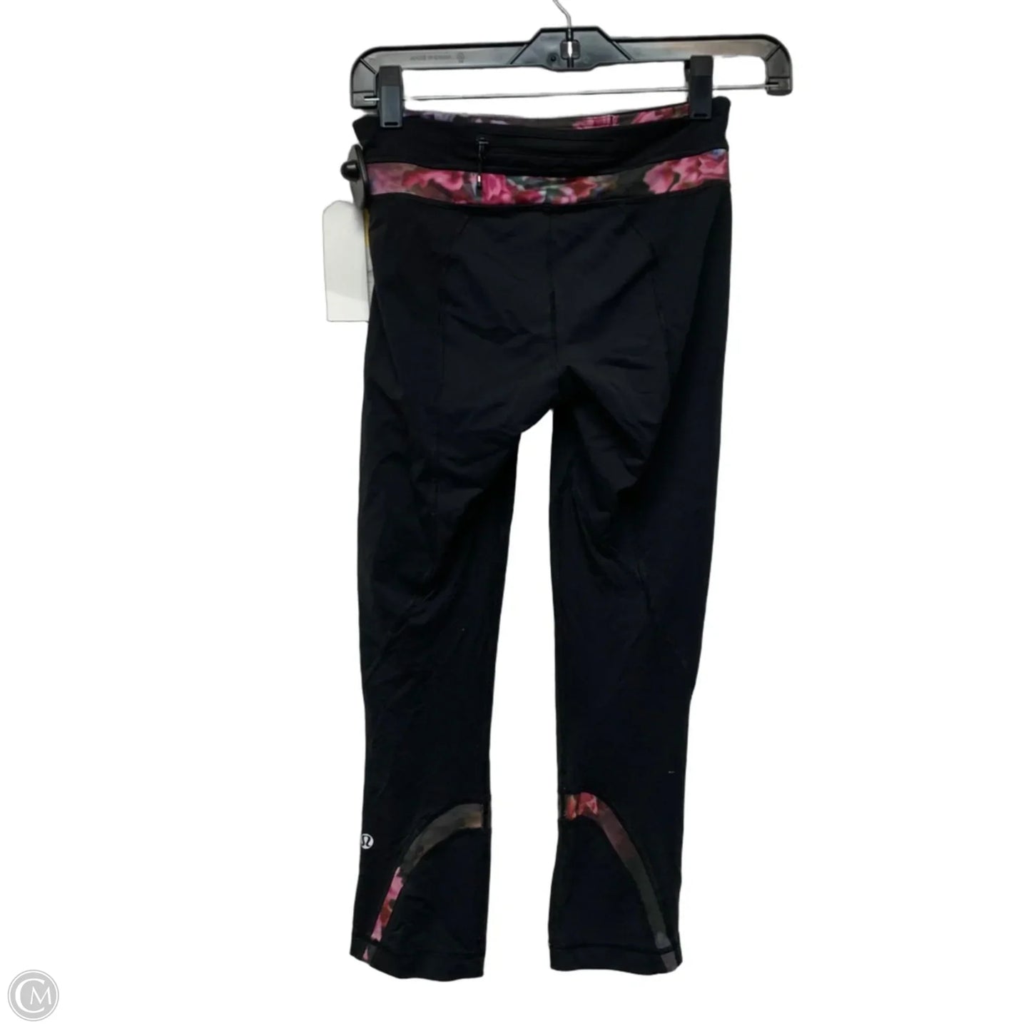 Athletic Leggings Capris By Lululemon In Black & Purple, Size: S