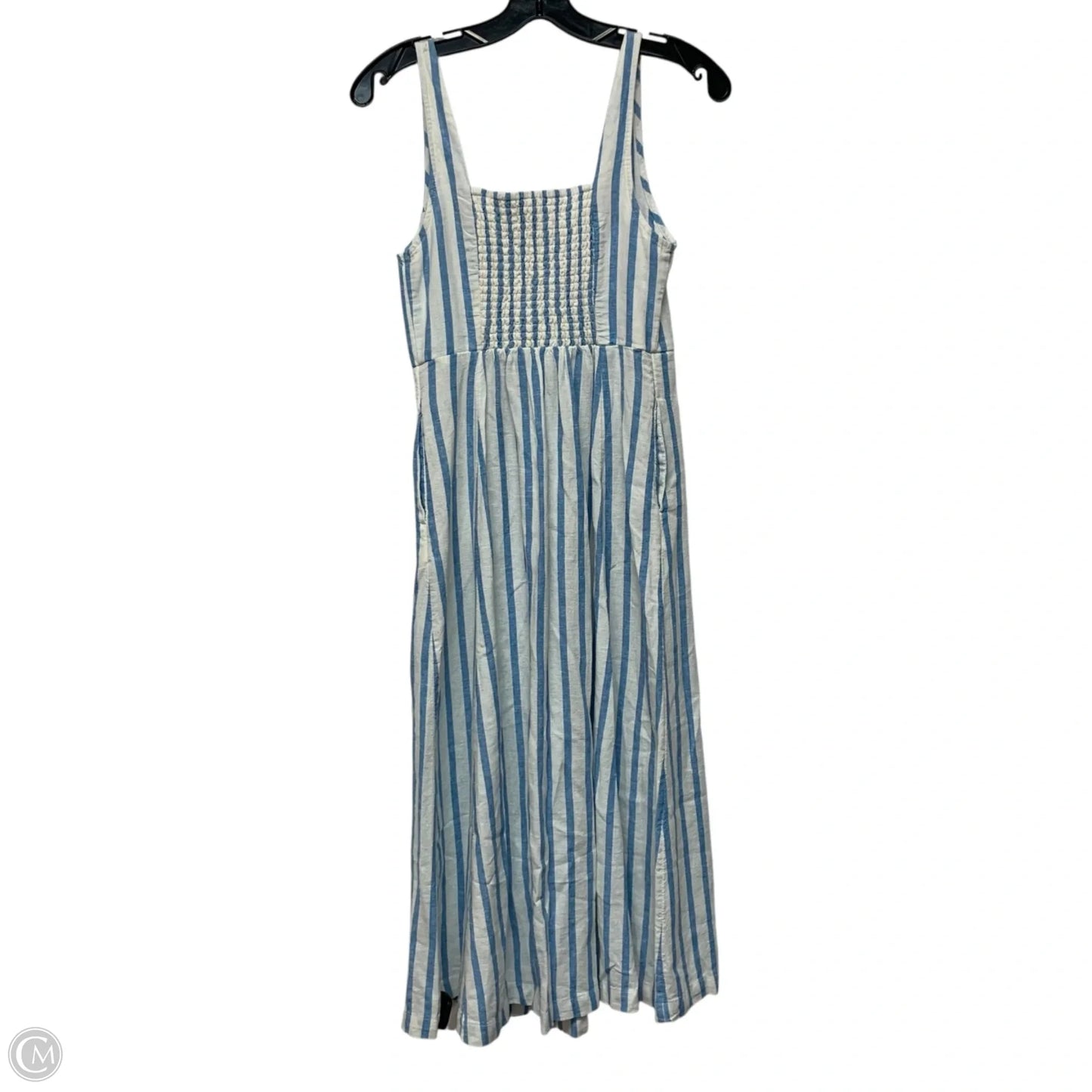 Dress Casual Maxi By Old Navy In Blue & White, Size: Xs