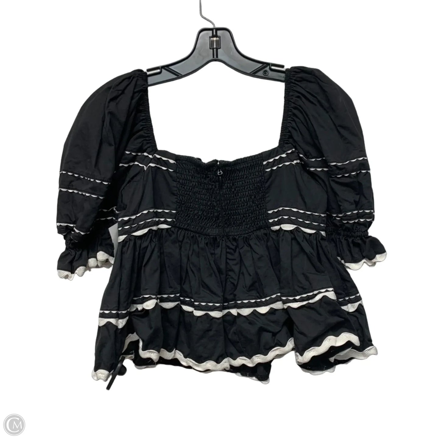 Top Short Sleeve By Sofie the Label In Black, Size: S
