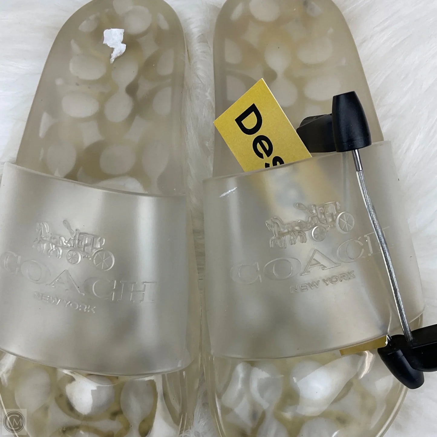 Sandals Designer By Coach In Clear, Size: 7