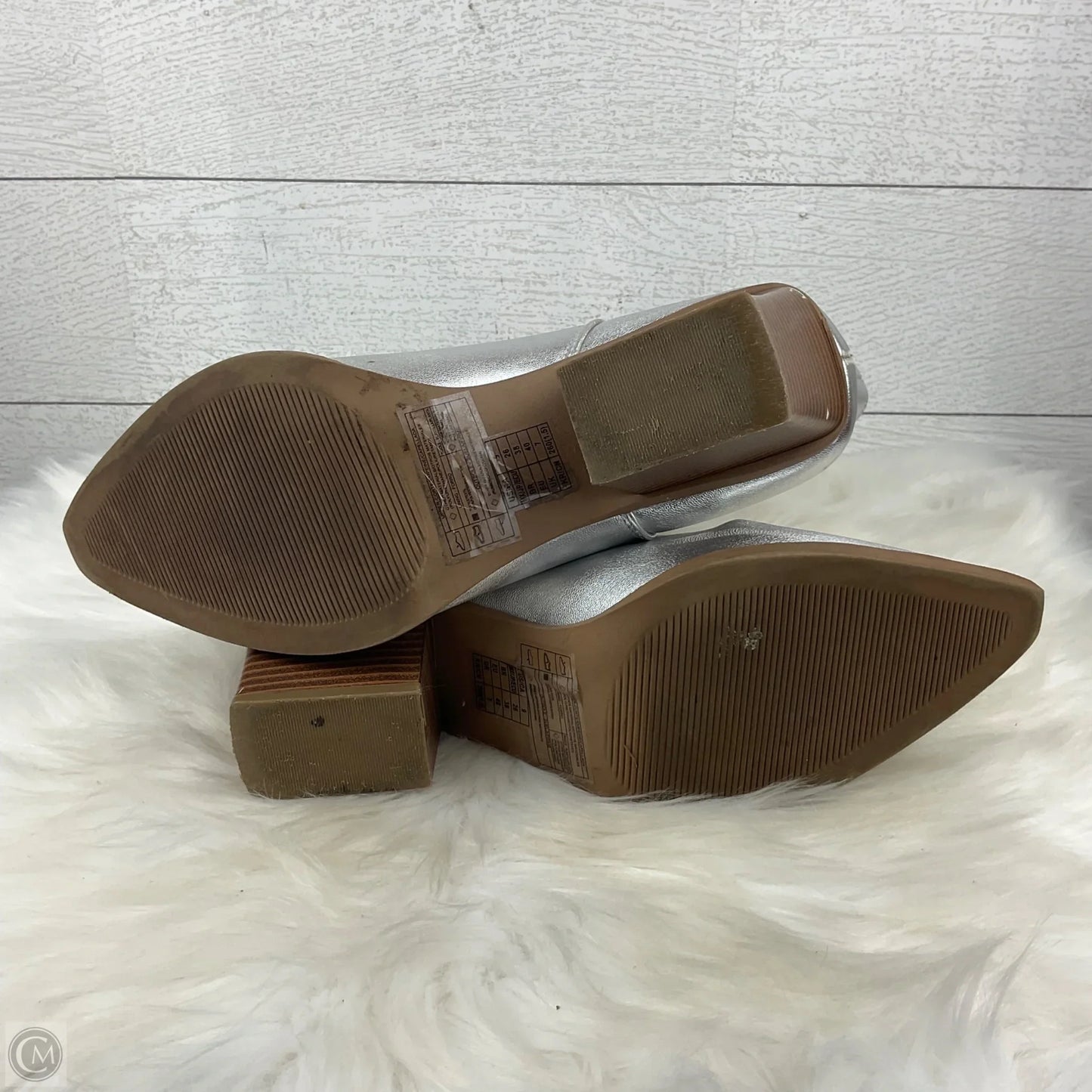 Boots Western By Forever 21 In Silver, Size: 9