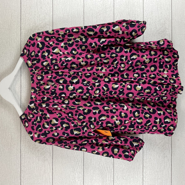 Top Long Sleeve By Crown And Ivy In Animal Print, Size: L