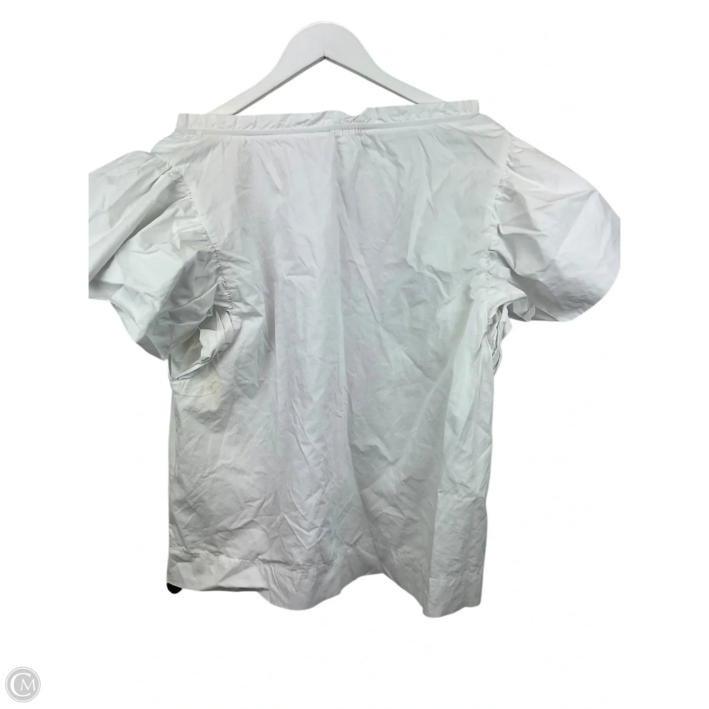 Top Short Sleeve By Oddi In White, Size: M