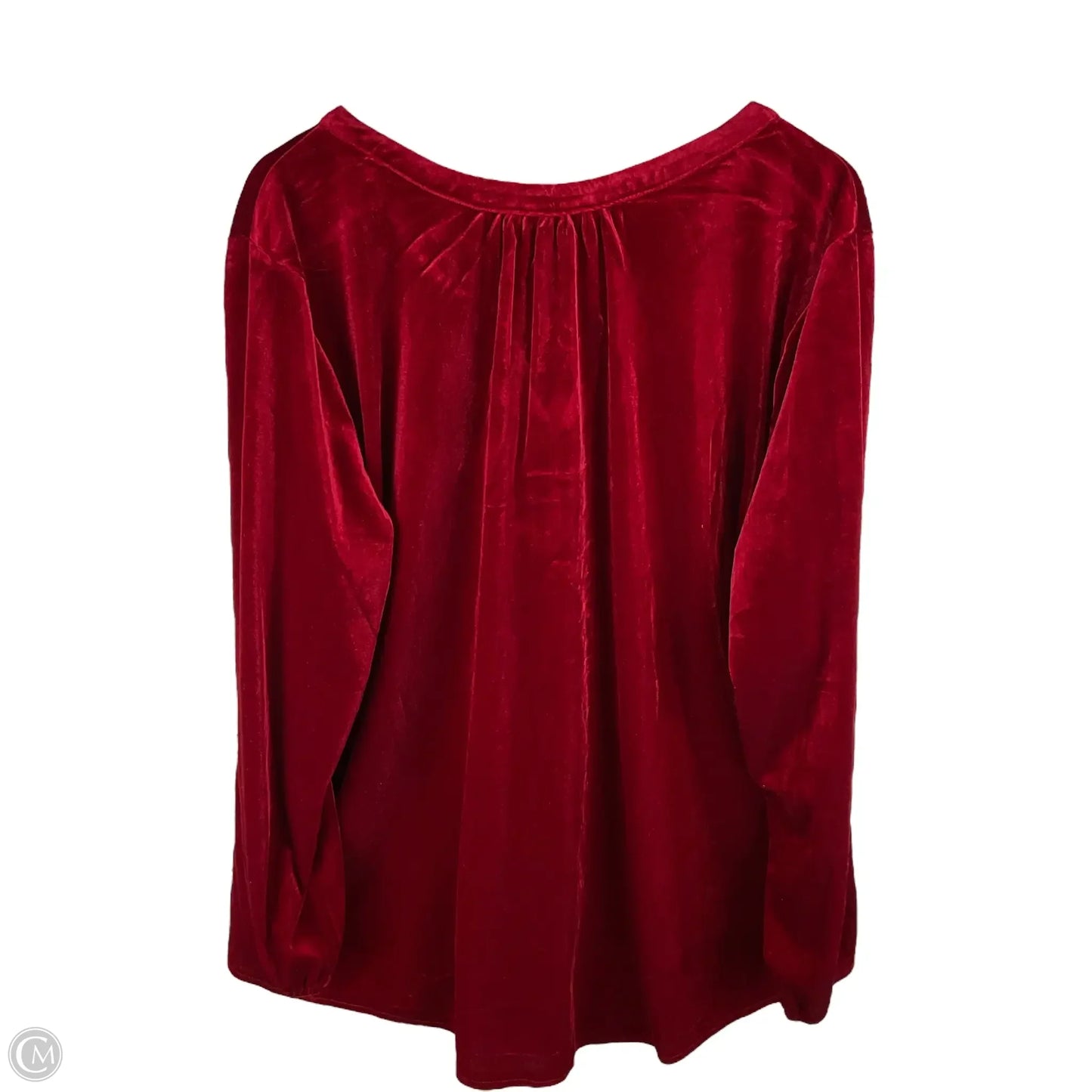 Top Long Sleeve By Intro In Red, Size: 2x