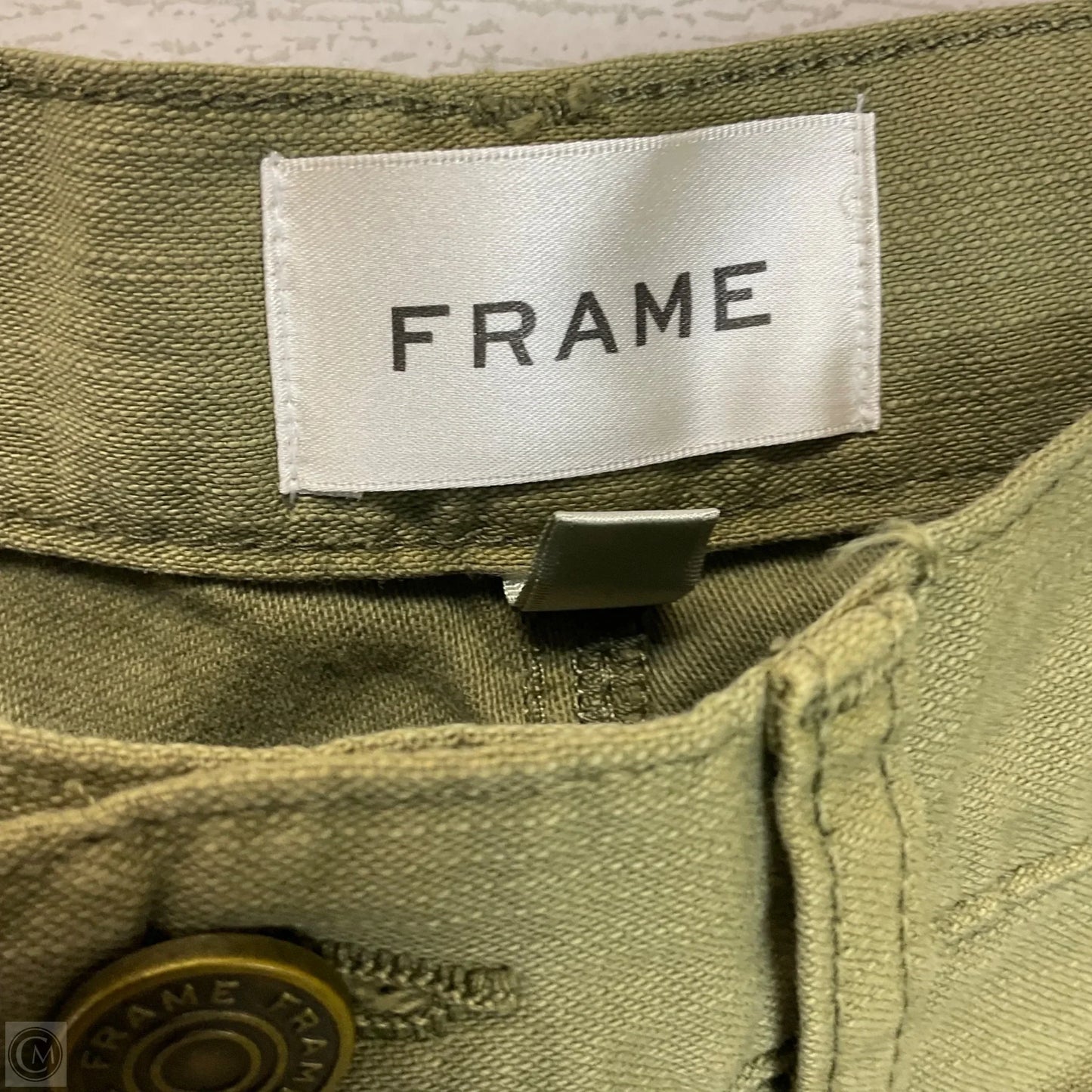Pants Wide Leg By Frame In Green, Size: 6