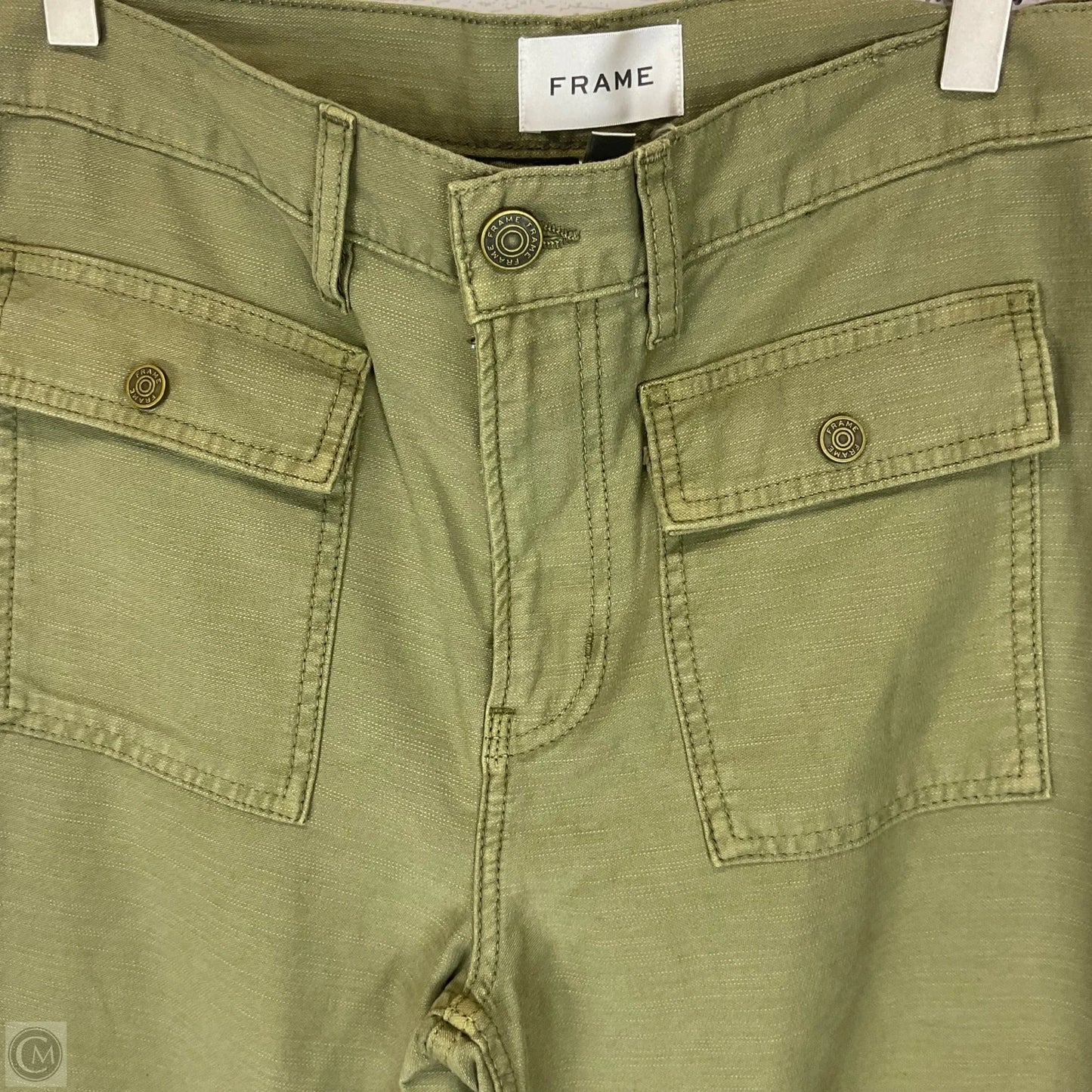Pants Wide Leg By Frame In Green, Size: 6