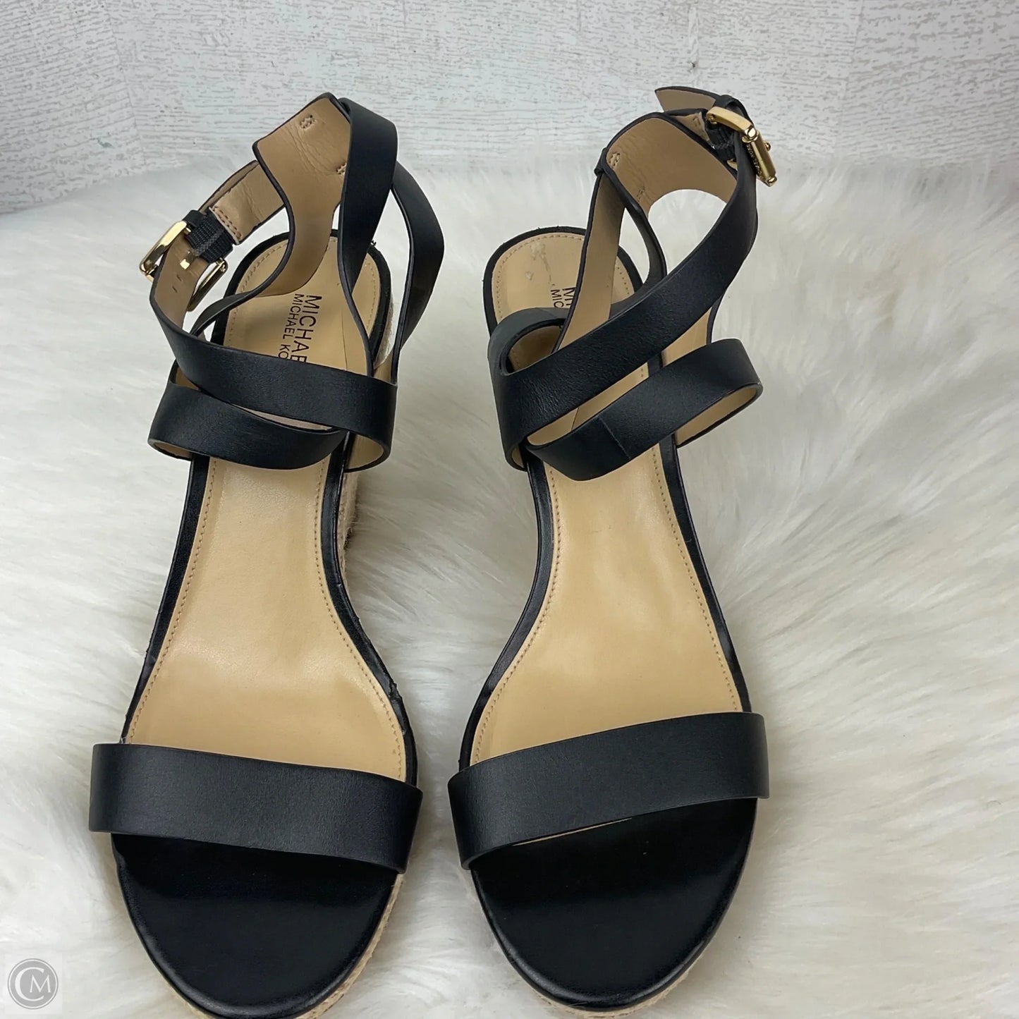 Shoes Designer By Michael Kors In Black & Cream, Size: 9.5