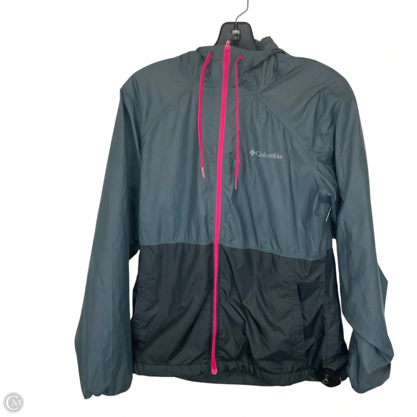 Jacket Windbreaker By Columbia In Grey, Size: S