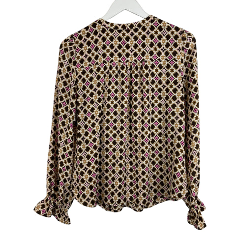 Top Long Sleeve By Loft In Brown, Size: S