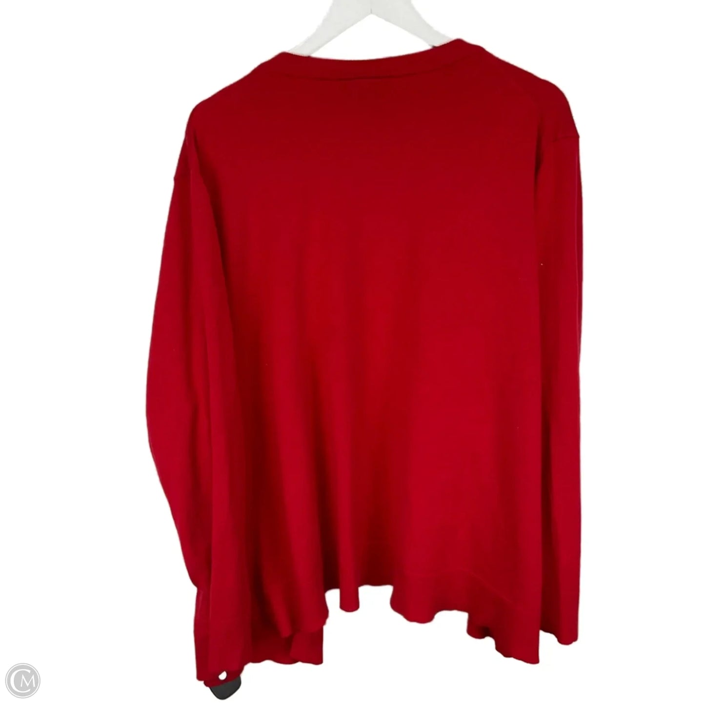 Sweater Cardigan By Lane Bryant In Red, Size: 3x