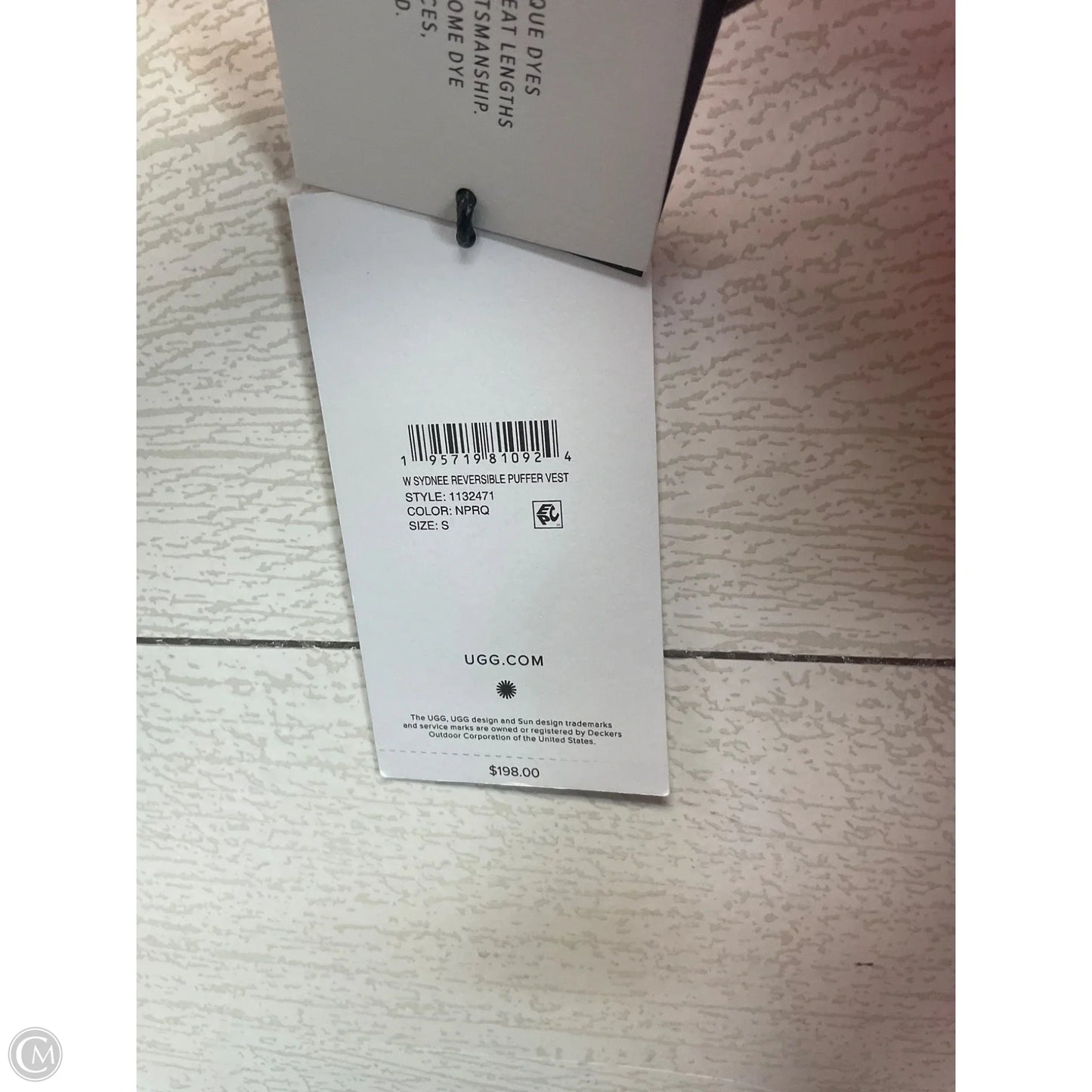 Vest Designer By Ugg In Pink, Size: S