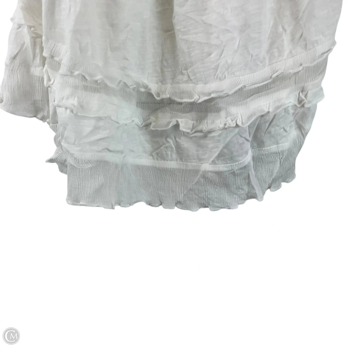 Top Sleeveless By Anthropologie In White, Size: S