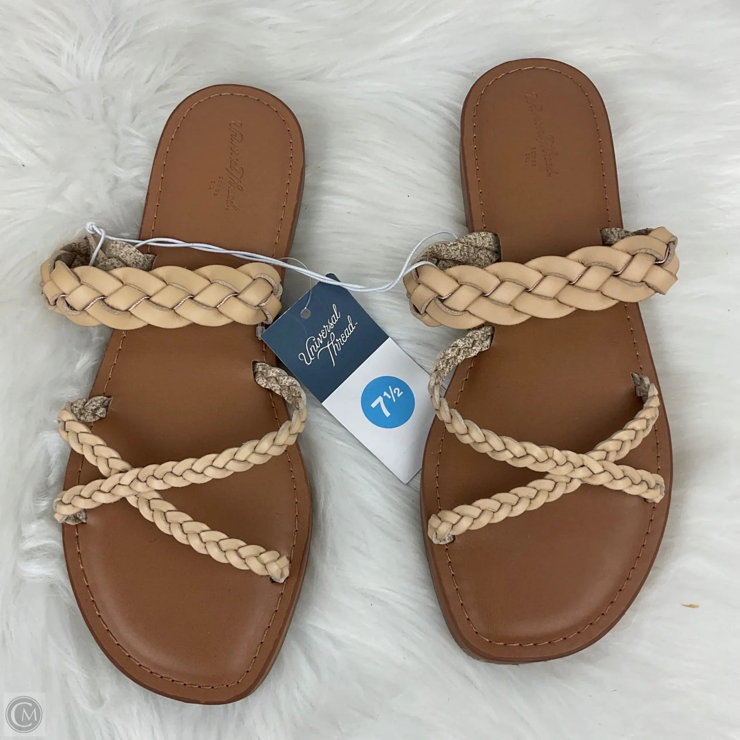 Sandals Flats By Universal Thread In Brown, Size: 7.5