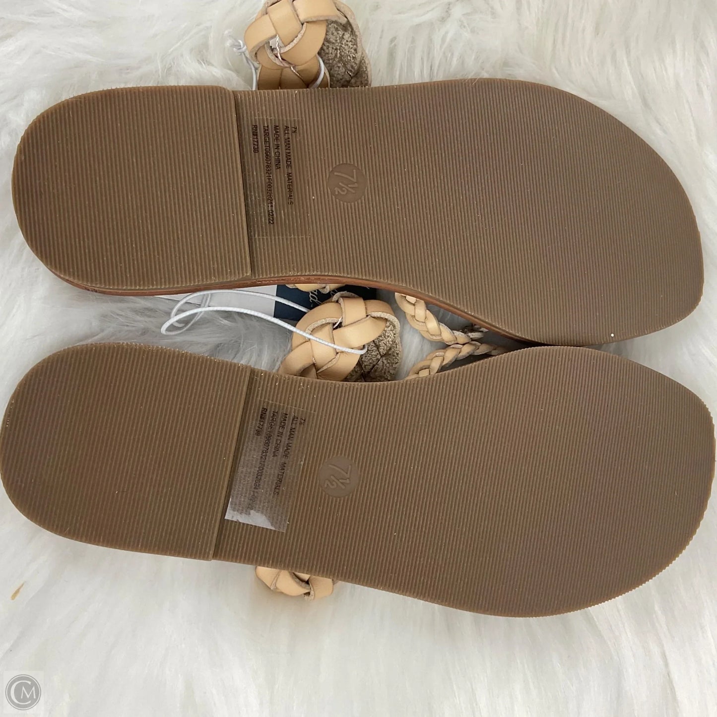 Sandals Flats By Universal Thread In Brown, Size: 7.5