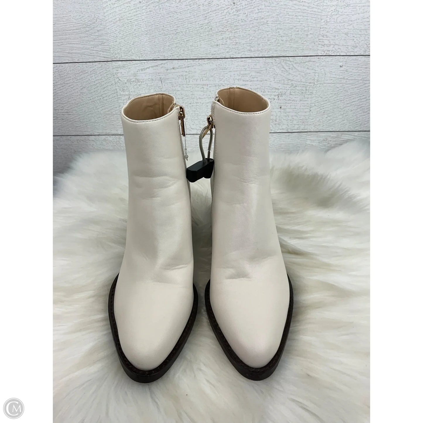 Boots Designer By Coach In Cream, Size: 6.5