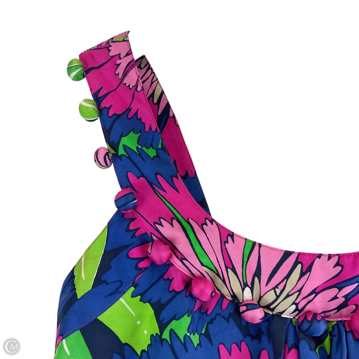 Top Sleeveless Designer By Lilly Pulitzer In Floral Print, Size: 4