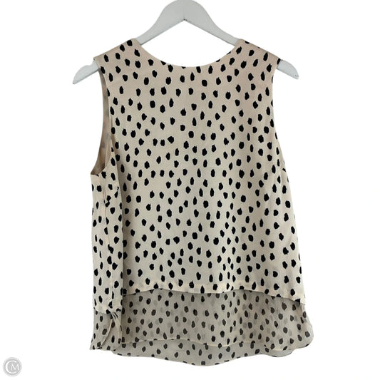 Top Sleeveless Designer By Kate Spade In Cream, Size: M