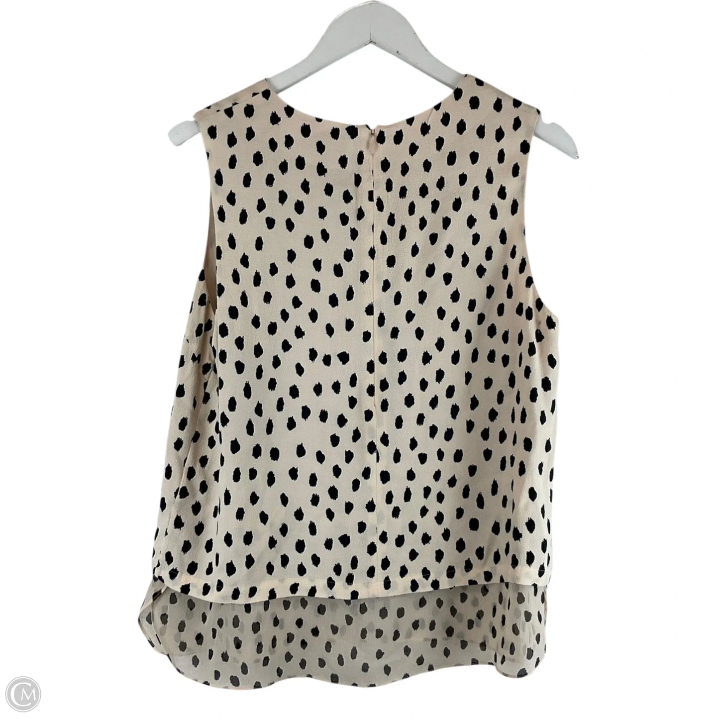 Top Sleeveless Designer By Kate Spade In Cream, Size: M