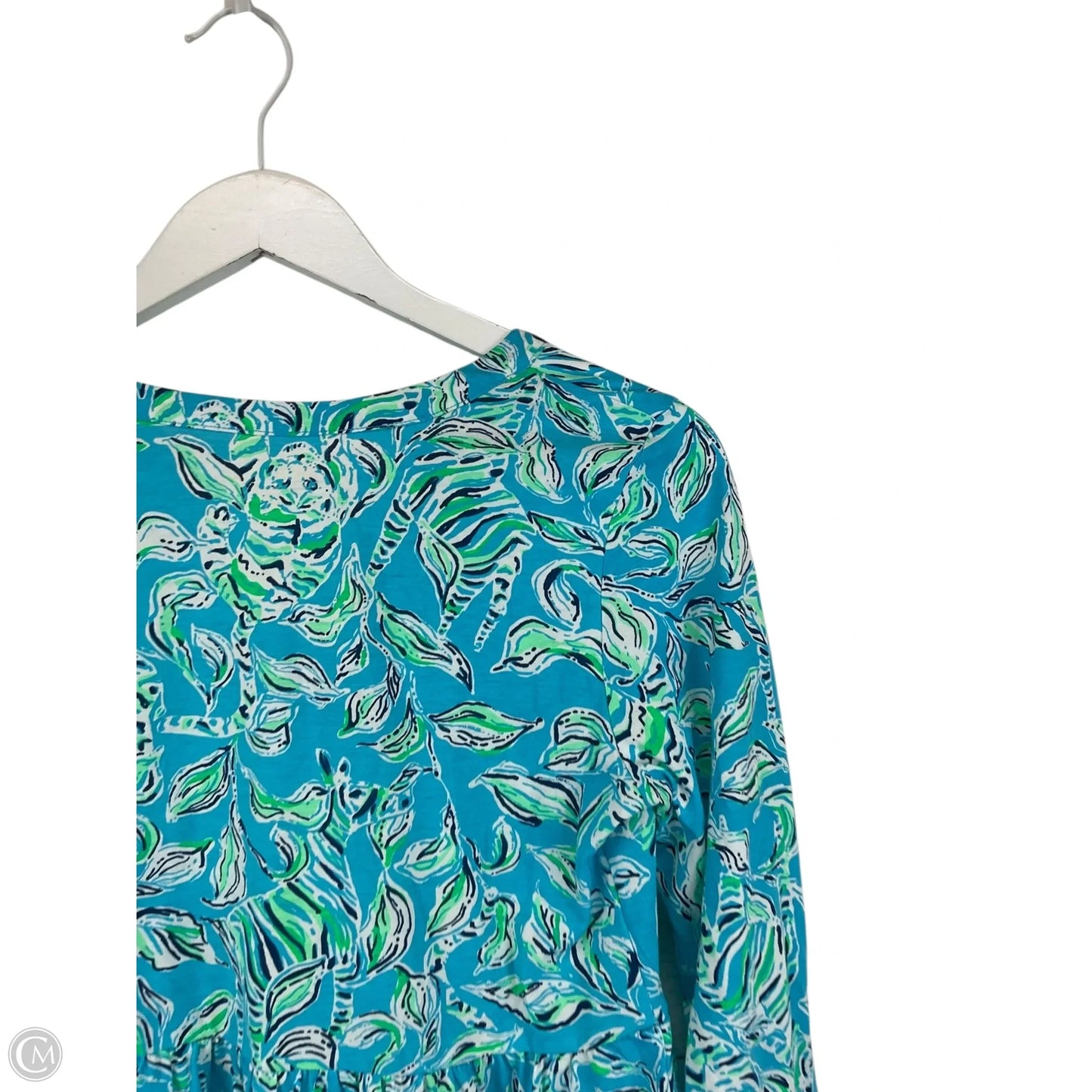 Dress Designer By Lilly Pulitzer In Blue & Green, Size: Xs