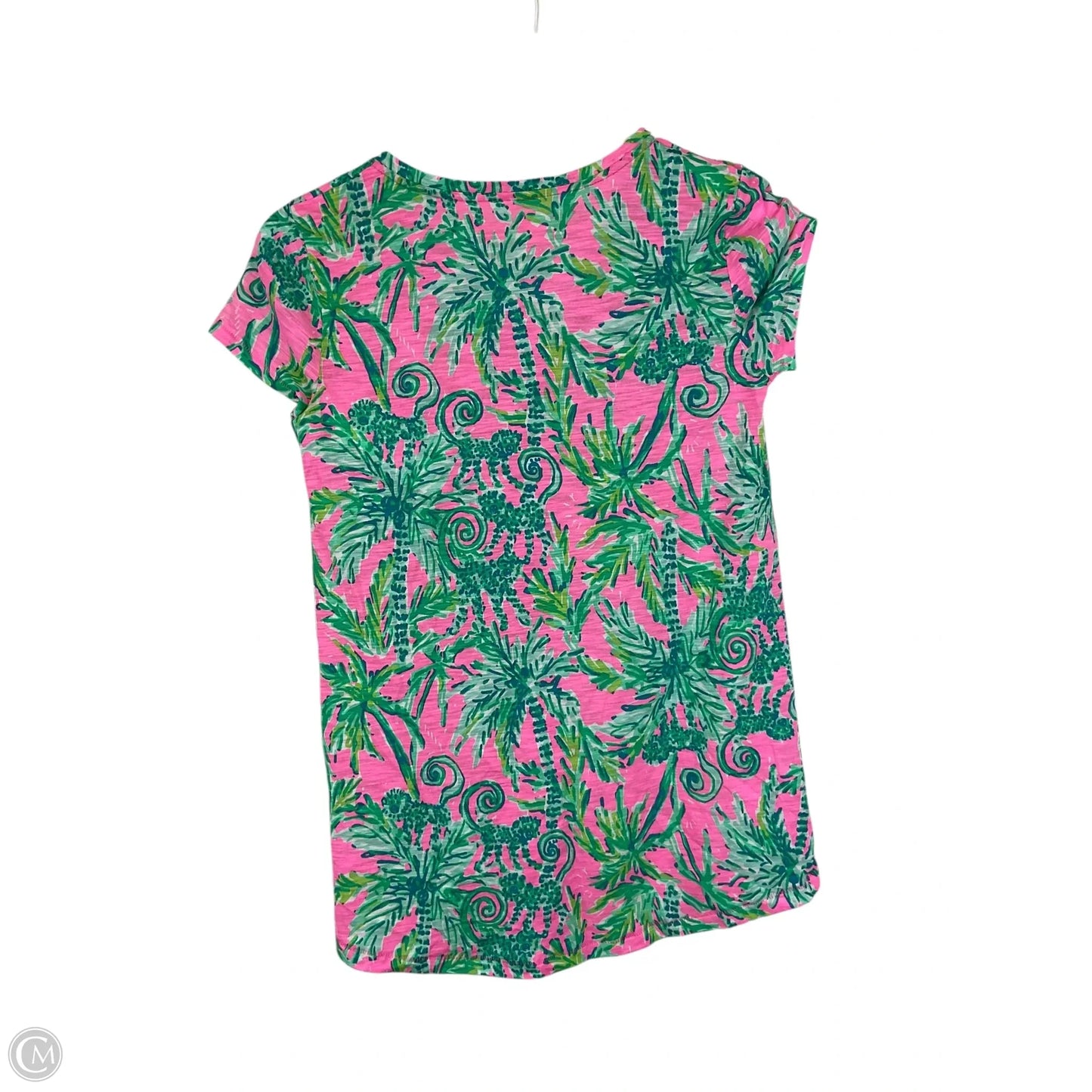 Top Short Sleeve Designer By Lilly Pulitzer In Pink, Size: Xxs