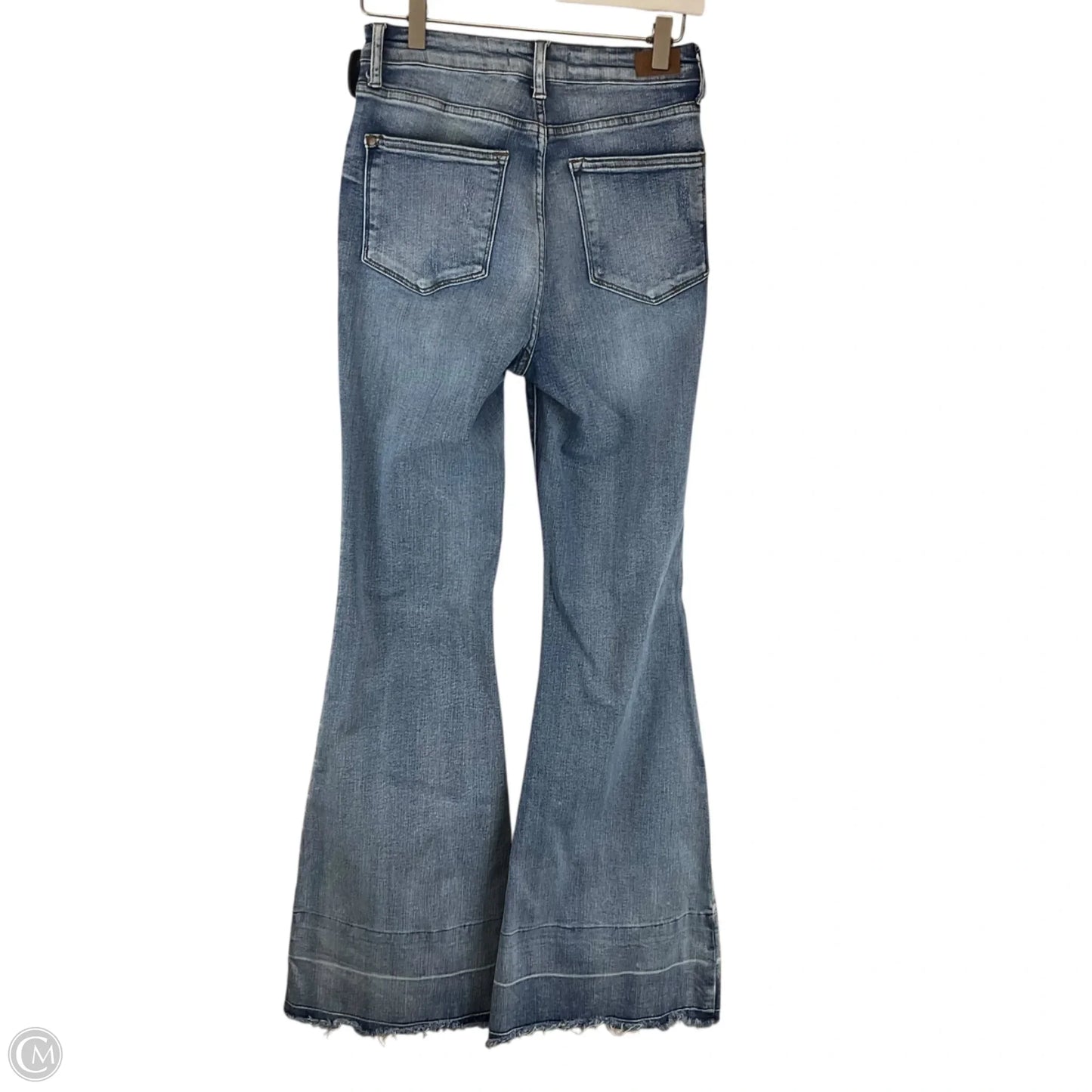 Jeans Flared By Judy Blue In Blue Denim, Size: 4