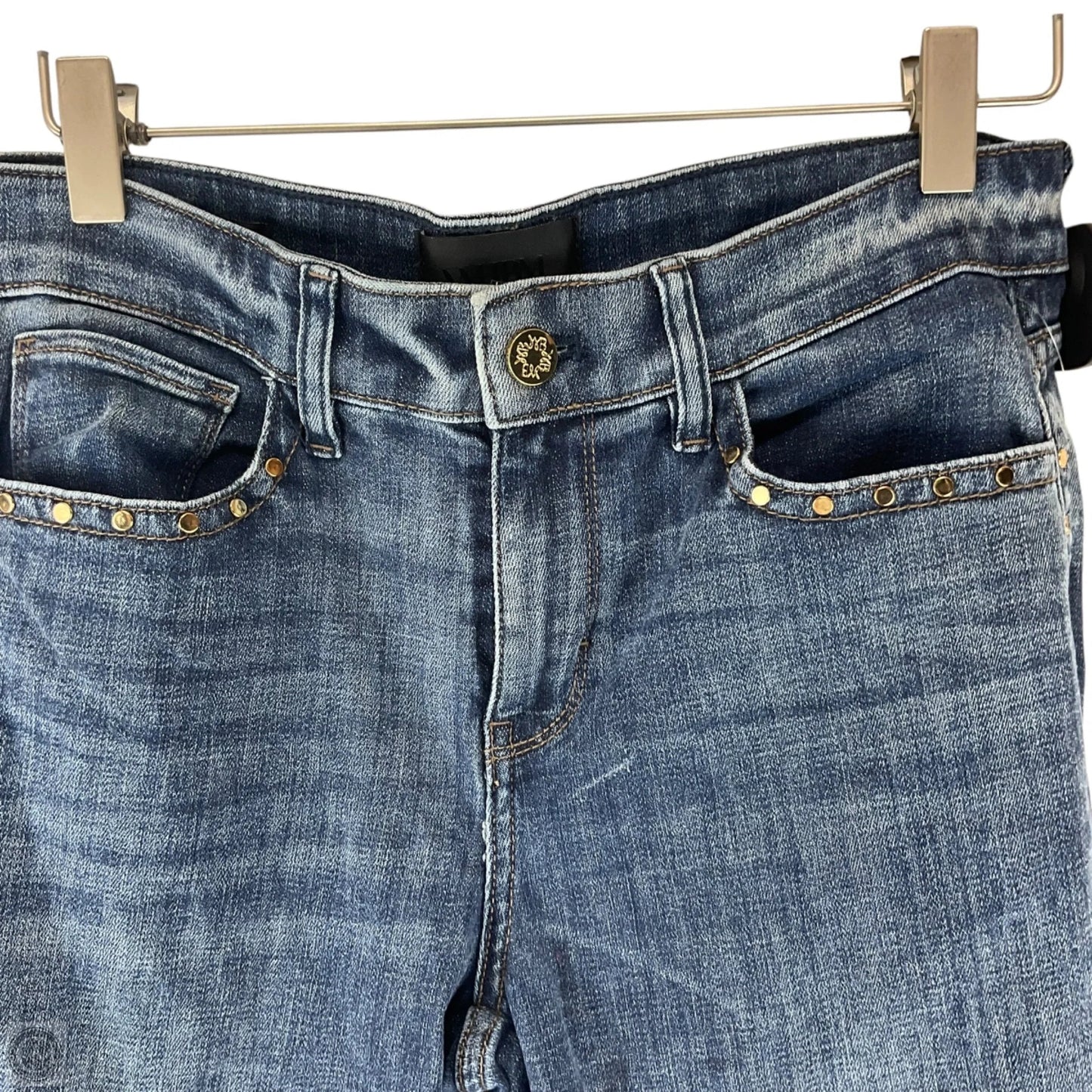 Jeans Straight By White House Black Market In Blue Denim, Size: 2