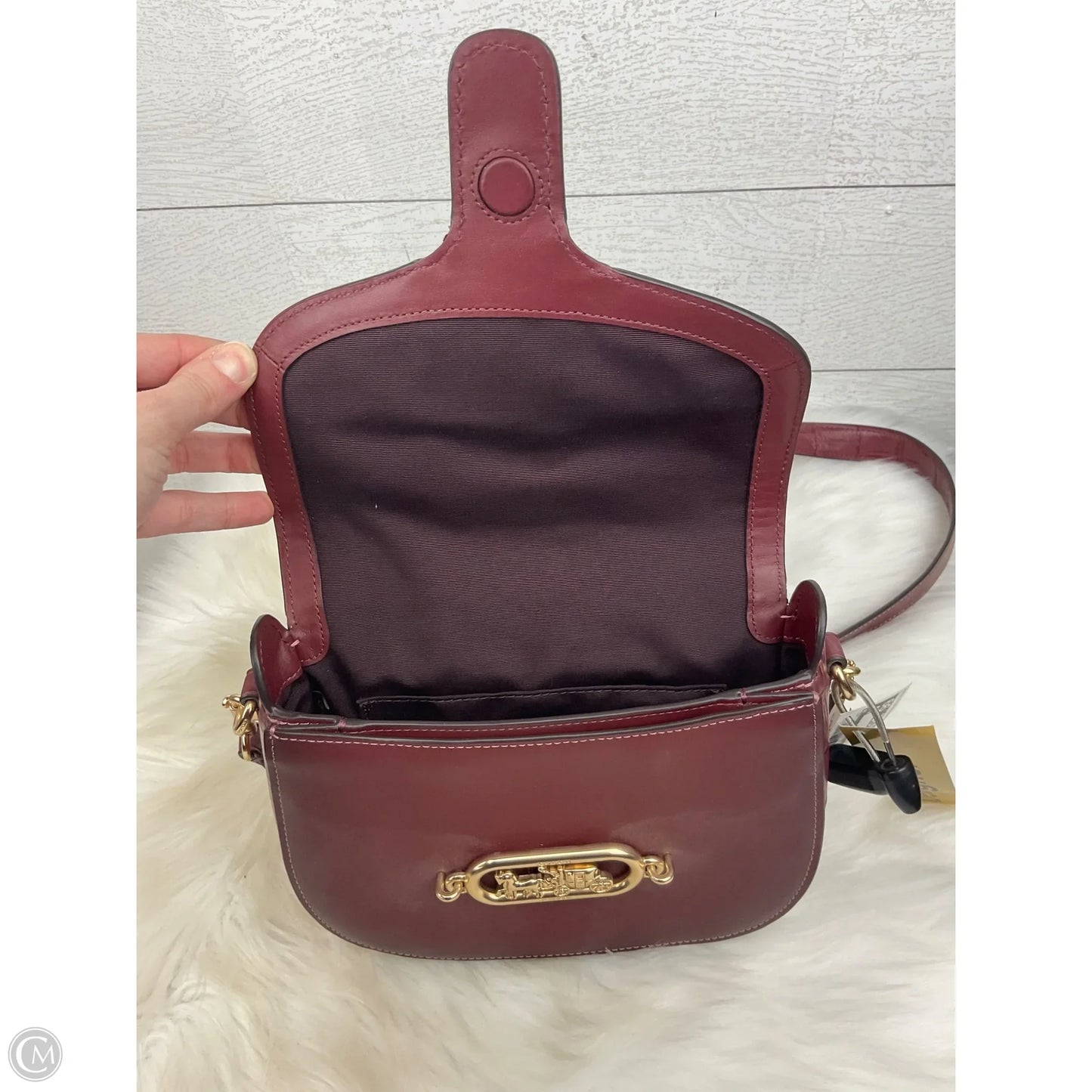 Crossbody Designer By Coach, Size: Medium
