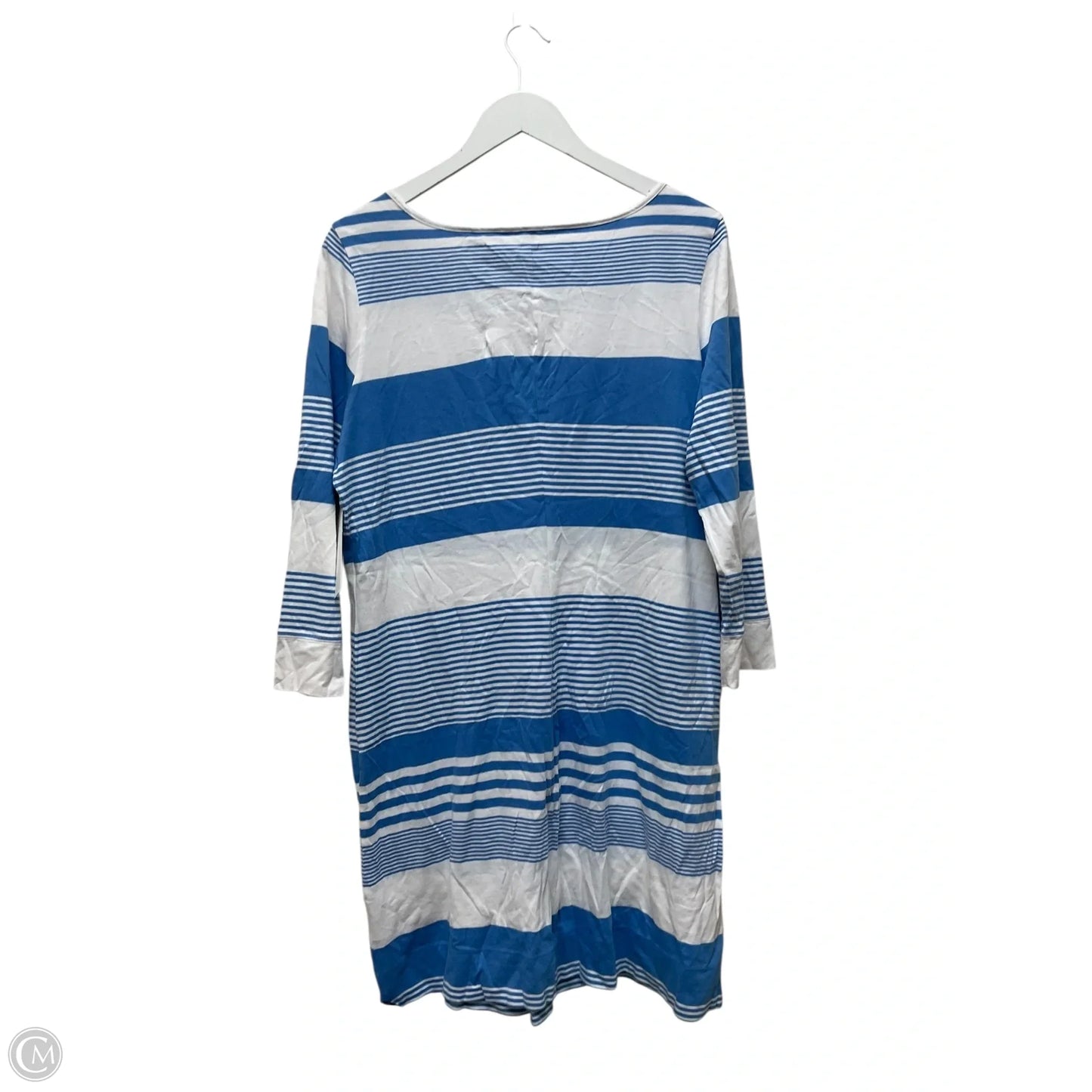 Dress Designer By Lilly Pulitzer In Blue & White, Size: Xl