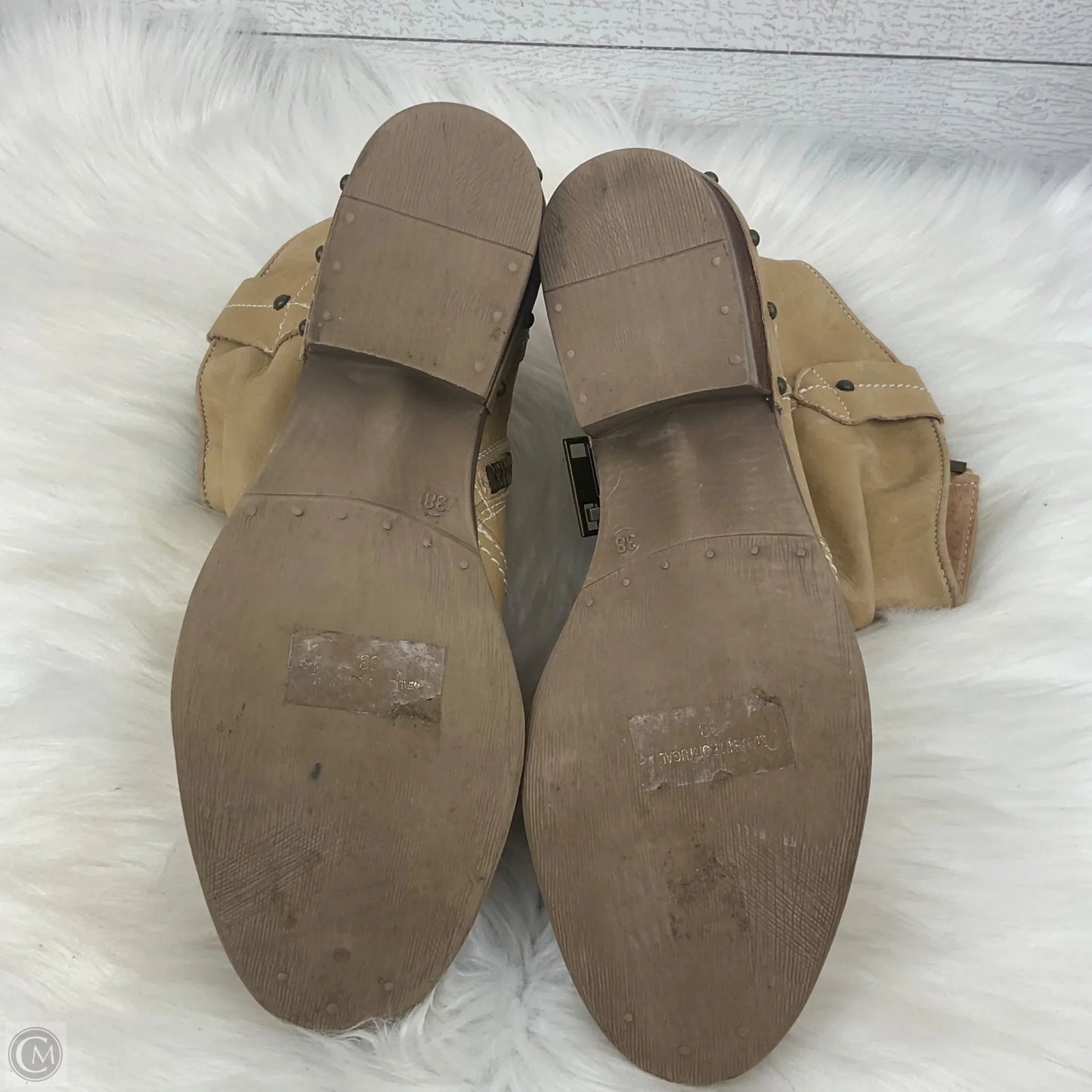 Boots Mid-calf Heels By Sundance In Tan, Size: 7.5