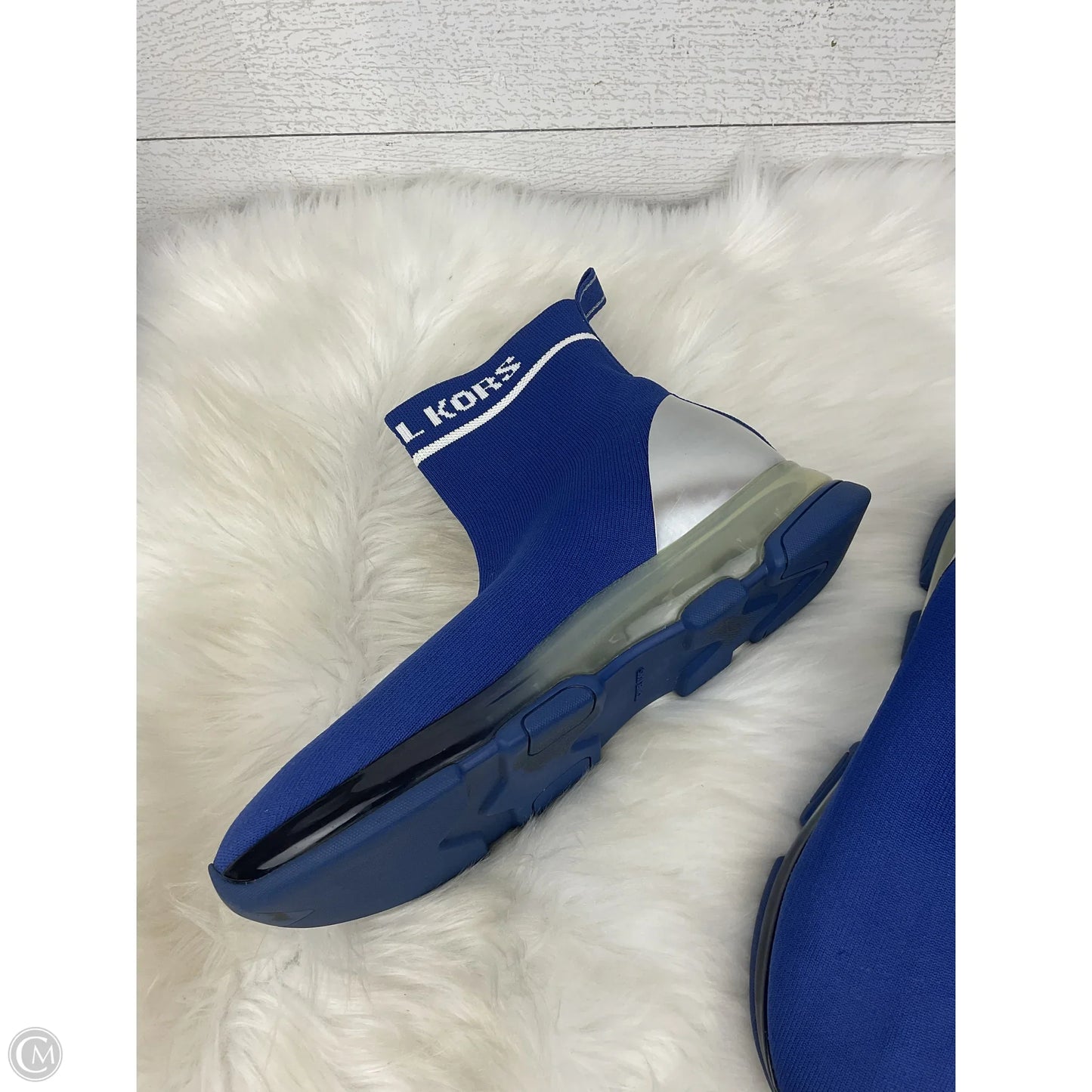 Shoes Designer By Michael Kors In Blue, Size: 9.5